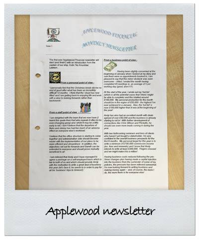 Applewood newsletter